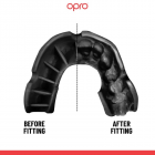 Протектор за уста - OPRO Silver Level Mouthguard - White/Black